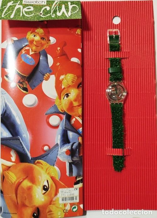 Relojes - Swatch: SWATCH GARDEN TURF (ref. SKZ103) de 1997. Swatch The Club Special, caracter&iacute;stica correa...