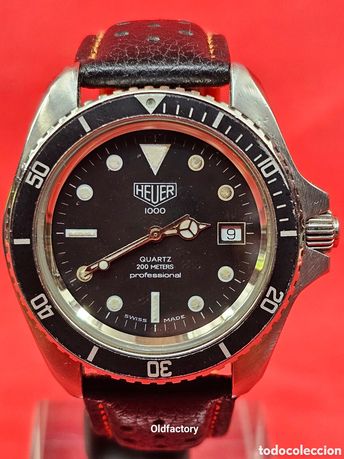 Relojes - TAG Heuer: Reloj Vintage Heuer 1000 Jumbo Diver 980.006 L 42mm Quartz - Tropic Original