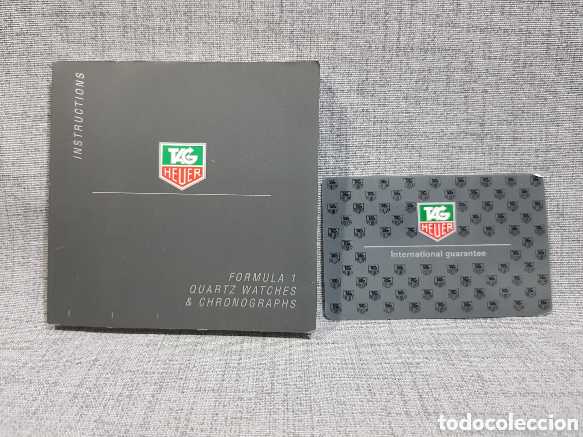 Relojes - TAG Heuer: TAG HEUER INSTRUCCIONES FORMULA 1 QUARTZ WATCHES & CHRONOGRAPHS + TARJETA DE GARANT&Iacute;A INTERNACIONAL