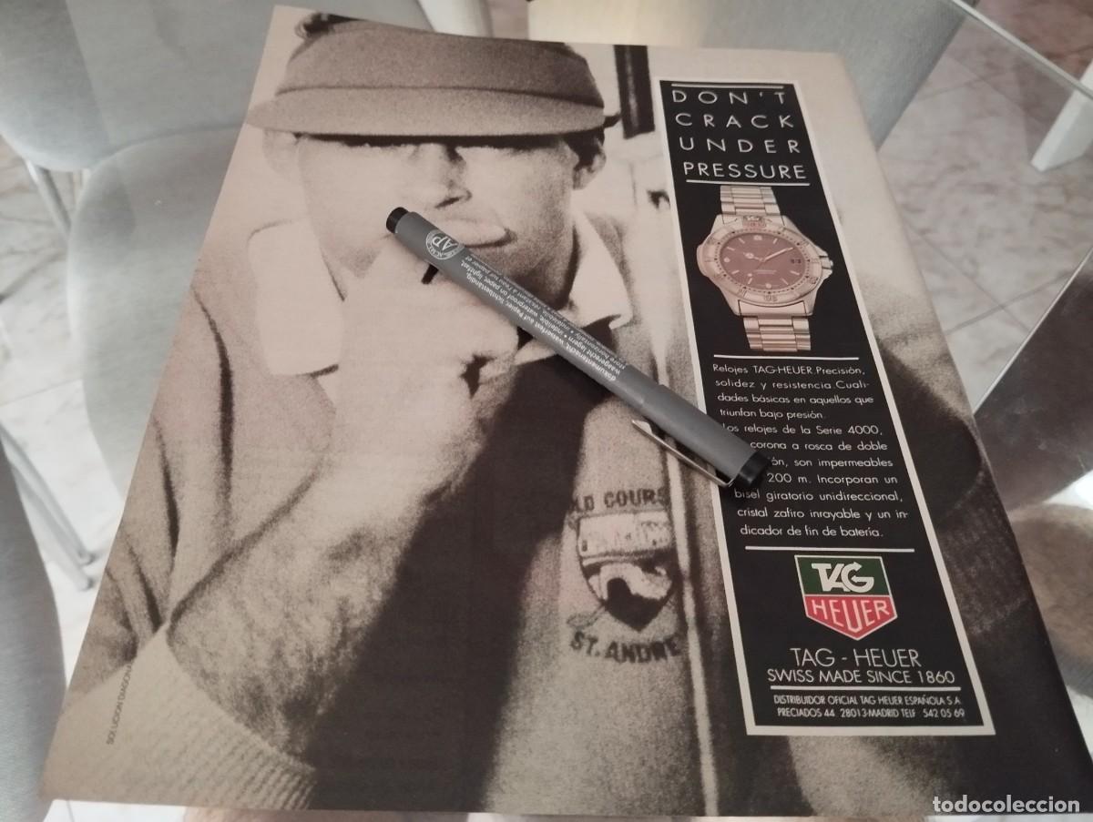 Relojes - TAG Heuer: RELOJ TAG HEUER ANUNCIO PUBLICIDAD REVISTA 1990 BONITO PARA ENMARCAR