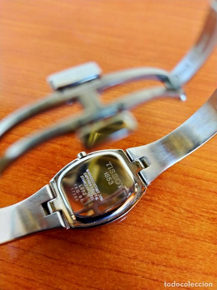 Relojes - Tissot: Reloj señora Tissot de cuarzo Suizo, caja de acero con brillantes correa de acero original Tissot. - Foto 10 - 213907660
