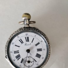 Relojes - Tissot: PRECIOSO RELOJ DE BOLSILLO TISSOT EN PLATA DE LEY 800, CON MOTIVOS MASONICOS.. Lote 320756228