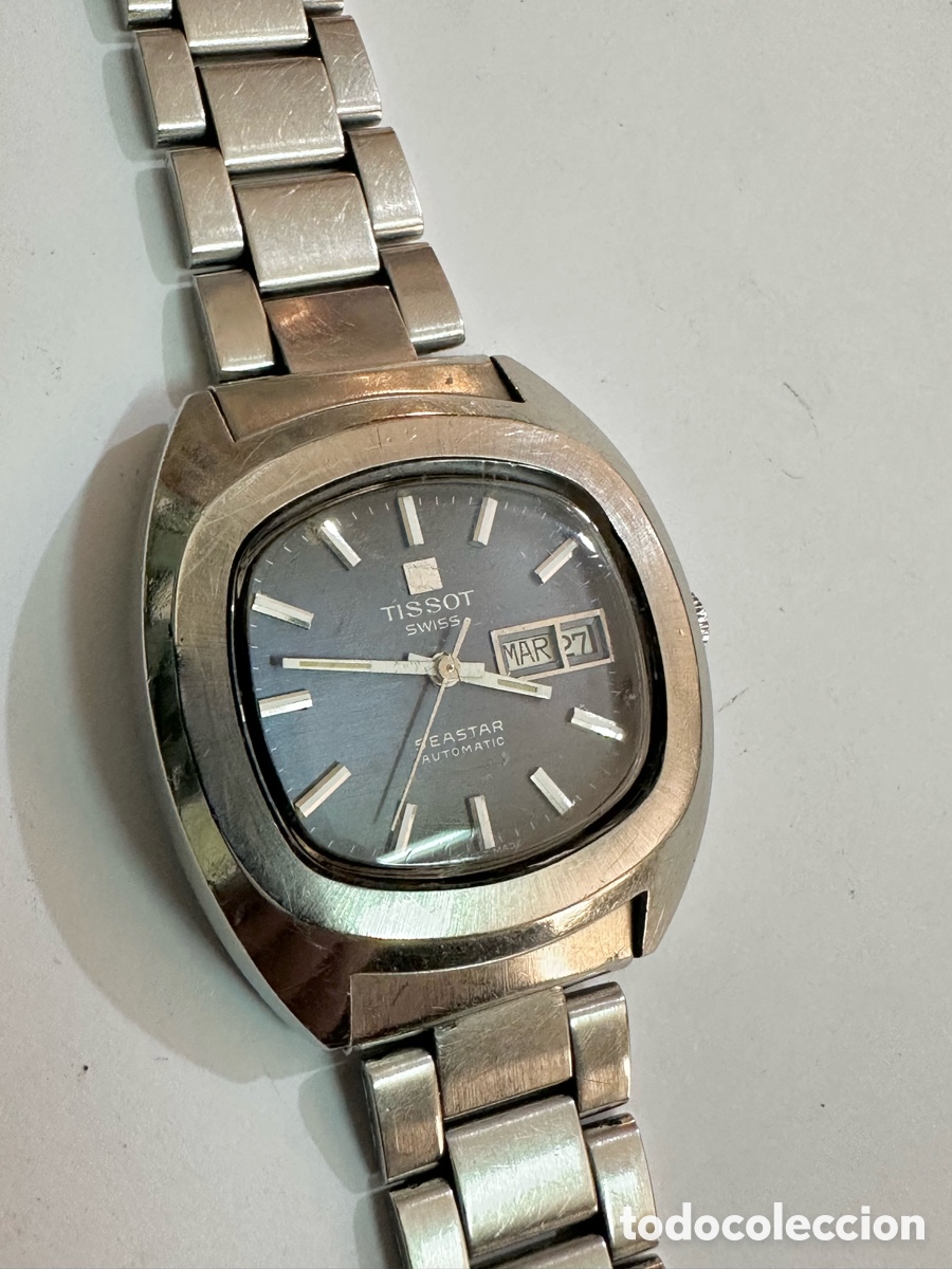 Montres - Tissot: Antiguo Reloj TISSOT SEASTAR SWISS Autom&aacute;tico con d&iacute;a y fecha vintage