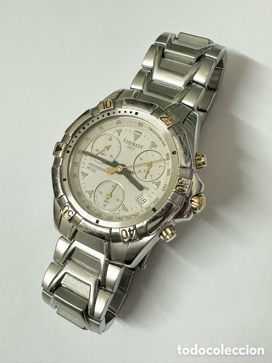 Montres - Tissot: Reloj TISSOT PROFESSIONAL PR 100 CHRONOGRAPH CON D&Iacute;A CRISTAL SAPPHIRE SWISS VINTAGE
