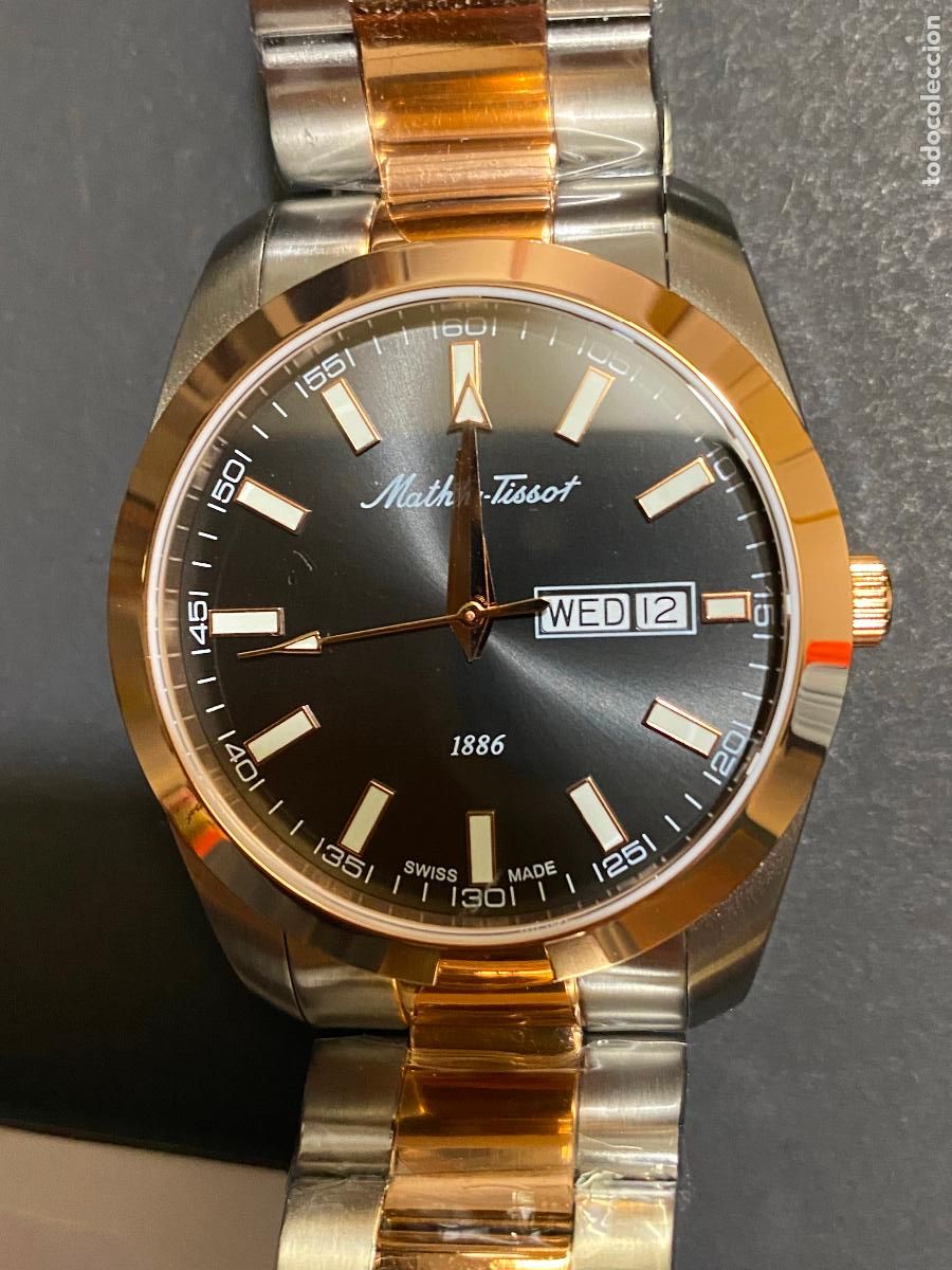 Relojes - Tissot: MATHEY-TISSOT, Dia, fecha, 316L Gold, NUEVO, Cuarzo-acero