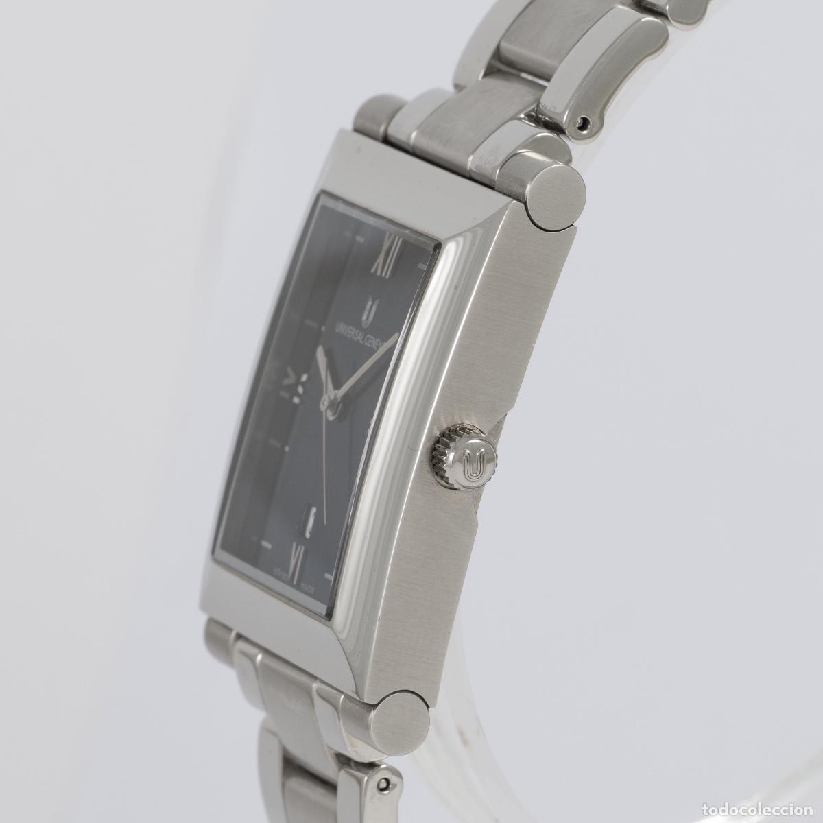 Relojes - Universal: Universal Geneve Quartz Steel Blue Dial Ref: 845.225 - Foto 5