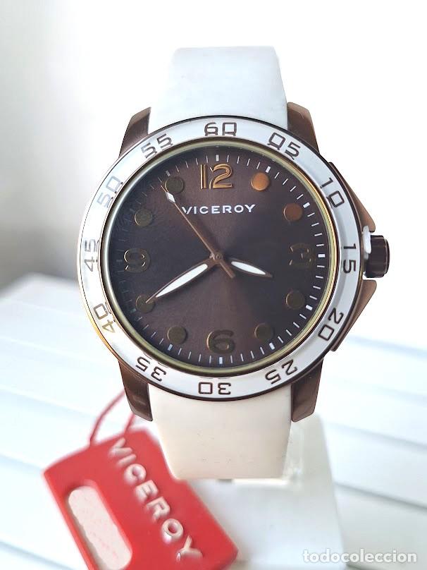 Relojes - Viceroy: Reloj Viceroy Hombre 47706 Marr&oacute;n/Blanco