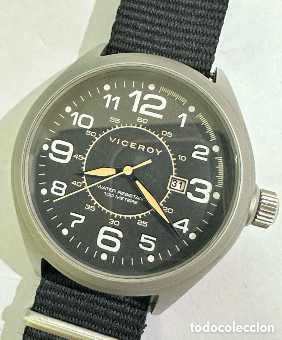 Rel&oacute;gios - Viceroy: Reloj Viceroy pilot con caja de acero y correa de nylon.