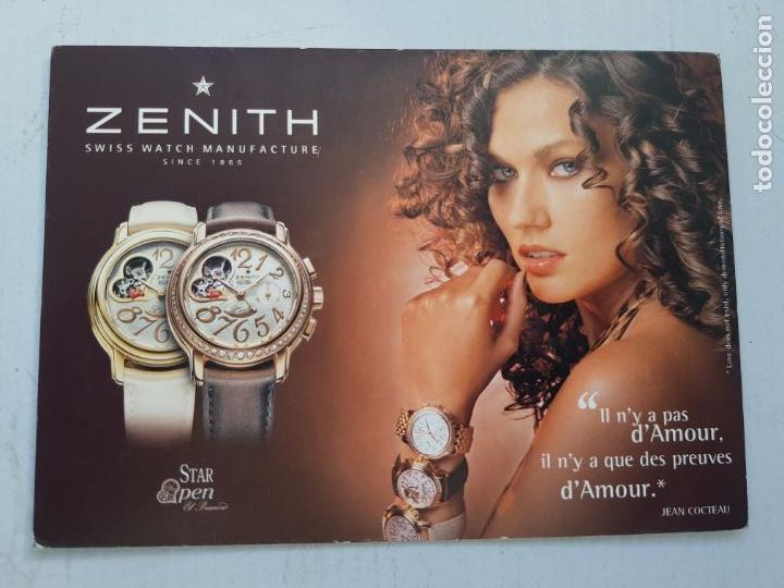 Relojes - Zenith: ZENITH POSTAL PUBLICITARIA - Foto 1