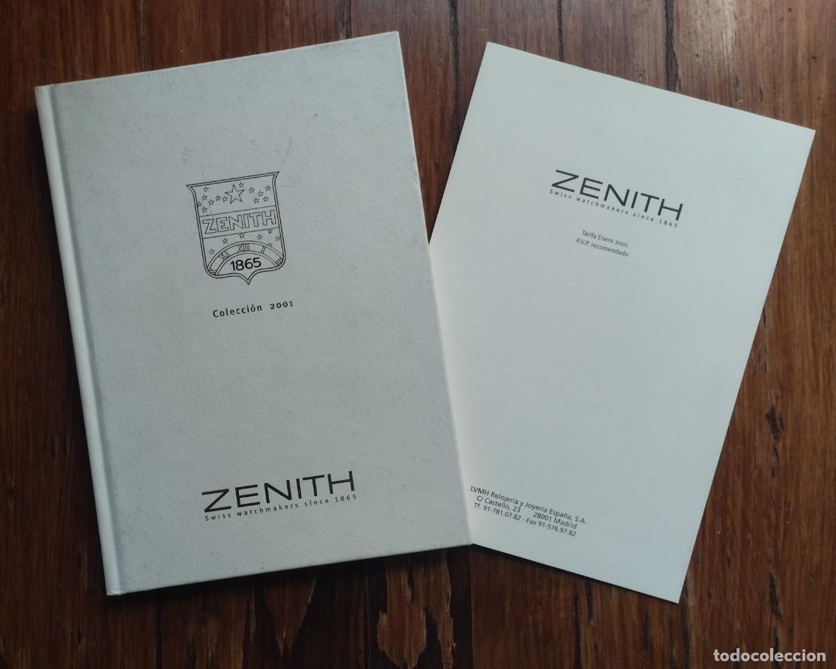 Relojes - Zenith: Cat&aacute;logo de relojes Zenith Colecci&oacute;n 2001 con lista de precios. - Foto 1