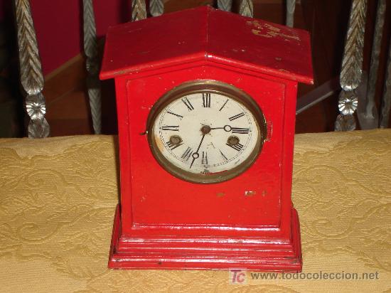 Relojes: RELOJ DE MADERA ANTIGUO - Foto 1