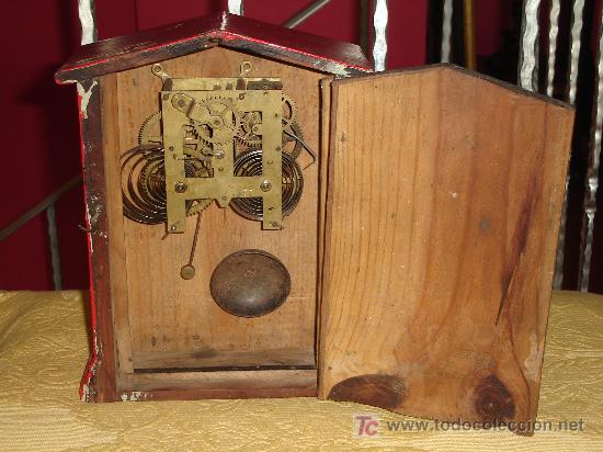 Relojes: RELOJ DE MADERA ANTIGUO - Foto 2
