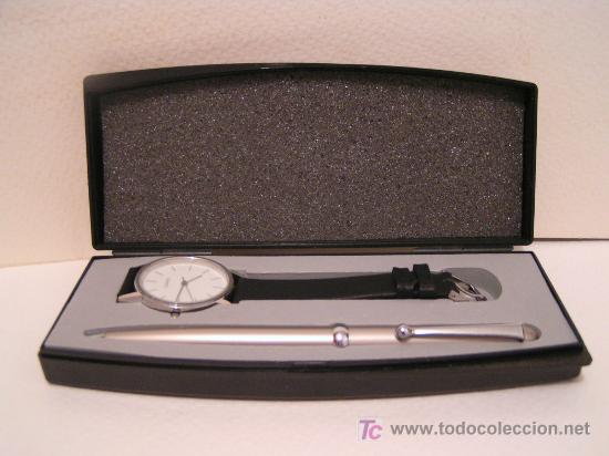 Relojes: RELOJ Y BOLIGRAFO EN ESTUCHE - Foto 1