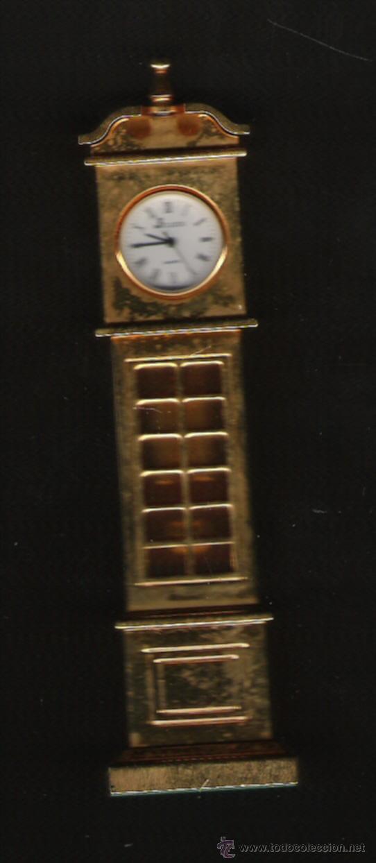 Relojes: PRECIOSO RELOJ DE COLECCION DE MARCA J CLOCK DE 13,5 cm. DE ALTURA TODO EN BRONCE - Foto 1 - 20634952