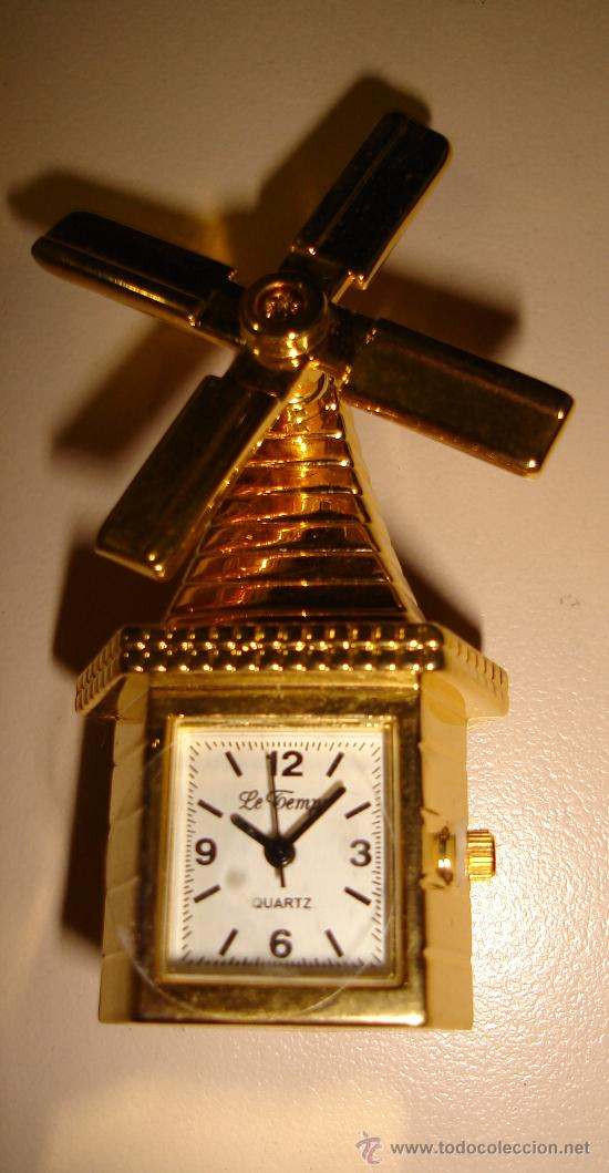 Relojes: RELOJ DE COLECCION CON FORMA DE MOLINO. MARCA LE TEMPS, QUARTZ - Foto 1