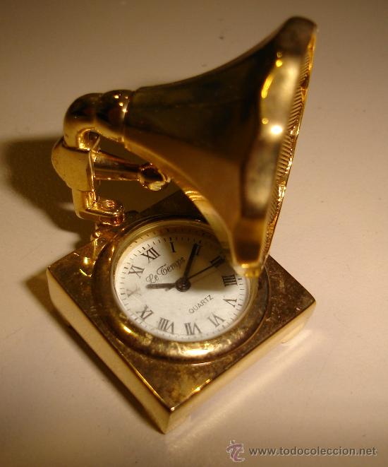Relojes: RELOJ DE COLECCION CON FORMA DE GRAMOLA. MARCA LE TEMPS, QUARTZ - Foto 1