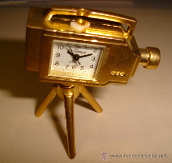 Relojes: RELOJ DE COLECCION CON FORMA DE CAMARA CON TRIPODE. MARCA LE TEMPS, QUARTZ - Foto 1
