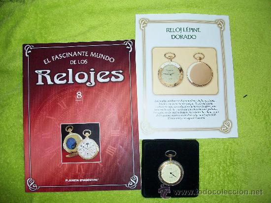Relojes: Reloj de bolsillo lepine dorado de coleccion del 2002 - Foto 1