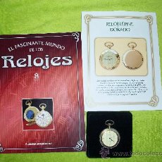 Relojes: RELOJ DE BOLSILLO LEPINE DORADO DE COLECCION DEL 2002. Lote 30366712