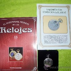 Relojes: RELOJ DE BOLSILLO SABONETA CON GRABADOS GUILLOCHE DE COLECCION DEL 2002. Lote 30367350