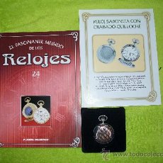 Relojes: RELOJ DE BOLSILO SABONETA CON GRABADO GUILLOCHE DE COLECCION DEL 2002. Lote 30371279