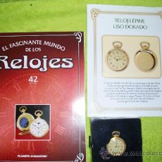 Relojes: RELOJ DE BOLSILLO LÉPINE LISO DORADO DE COLECCION DEL 2002. Lote 30381849