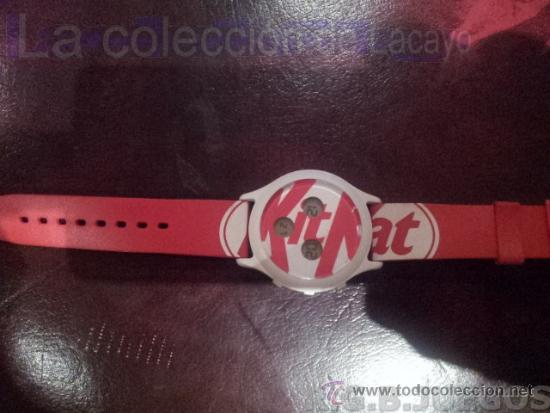 Relojes: RELOJ CON PUBLICIDAD CHOCOLATES **KIT KAT** FUNCIONANDO - Foto 4