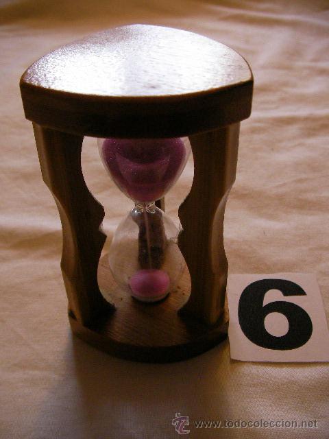 Relojes: RELOJ DE ARENA CRISTAL Y MADERA - Foto 1