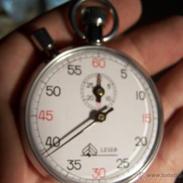 Reloj cronómetro antiguo Leser de cuerda manual