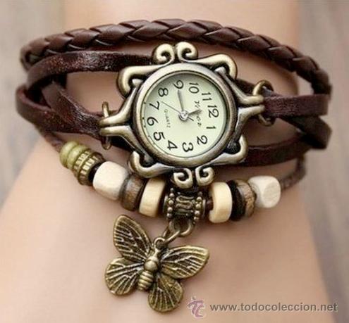 Relojes: RELOJ DE MUJER CON CORREA DE PIEL MARRON N&ordm;2 - Foto 1