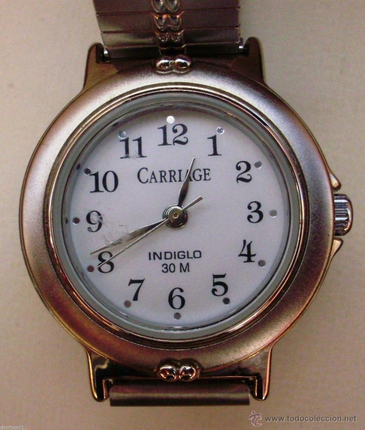 timex carriage indiglo reloj para mujer 