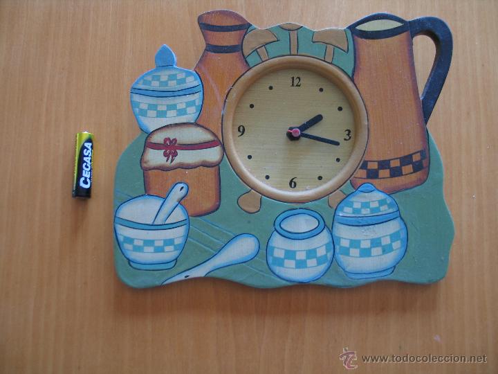 Relojes: reloj de cocina de madera - Foto 1