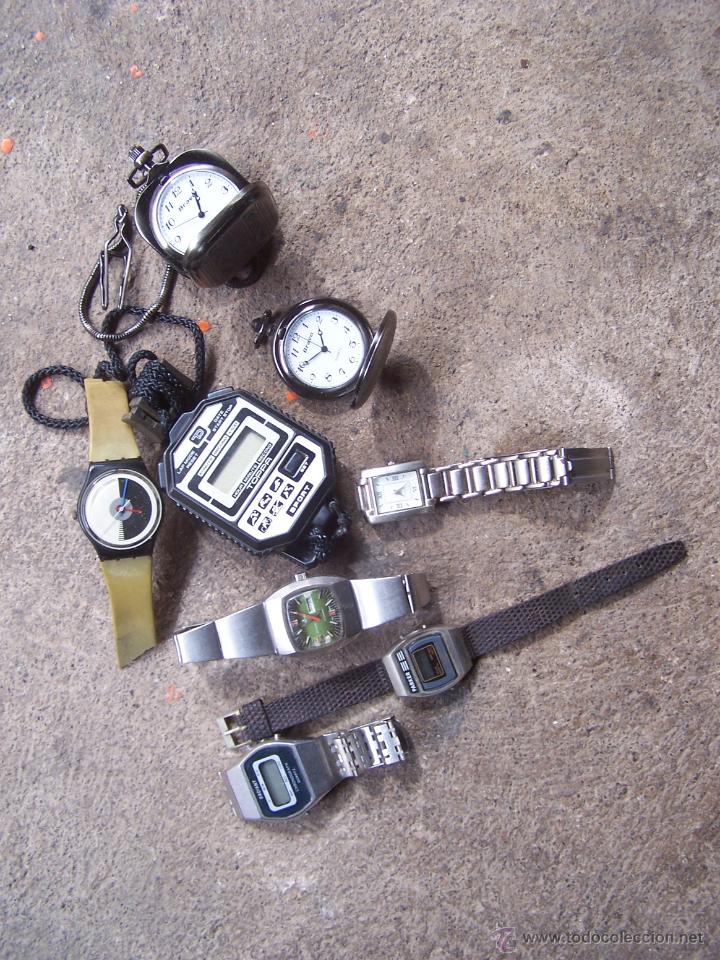 Relojes: Lote relojes pulsera, bolsillo, cronometro. - Foto 1