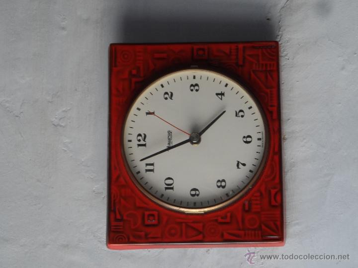 reloj de pared ceramica color rojo Compra venta en todocoleccion