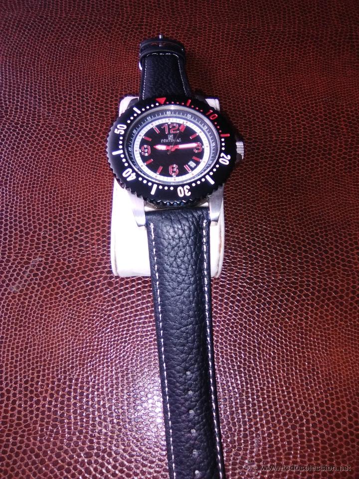 Relojes: RELOJ MARCA PERTEGAZ  DE CABALLERO, FUNCIONANDO, CORREA NUEVA - Foto 3