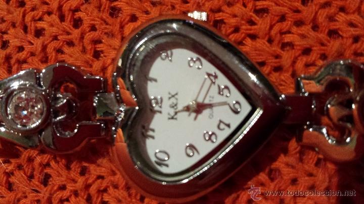 Relojes: RELOJ CORAZON K&X FUNCIONANDO - Foto 3