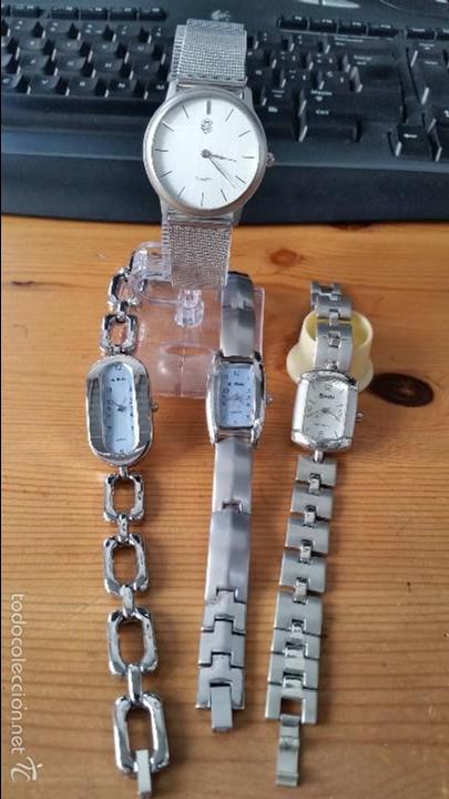 Relojes: Lote de 4 relojes de cuarzo - Foto 1