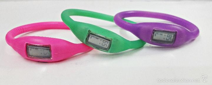 Relojes: Lote 3 relojes G&B digitales. De silicona - Foto 2