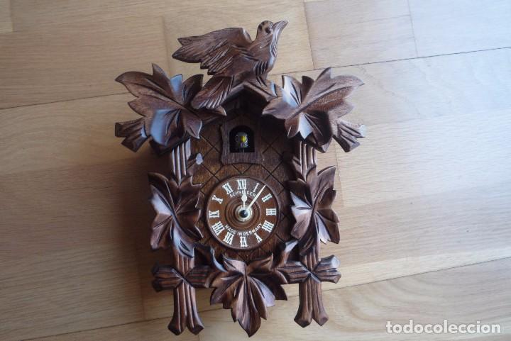Relojes: RELOJ SCHNEIDER ALEMAN DE PARED.NUEVO.MADERA. - Foto 1