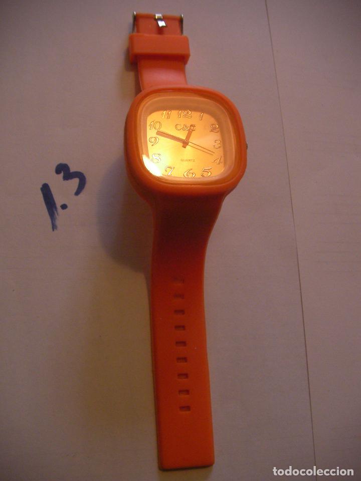 Relojes: ESPECTACULAR RELOJ DE PULSERA DE COLECCION NARANJA - Foto 4