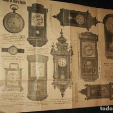 Relojes: REGALO DE LA RELOJERÍA REDONDO.HOJA PUBLICITARIA DE RELOJES... OMEGA,LONGINES,. Lote 94986047