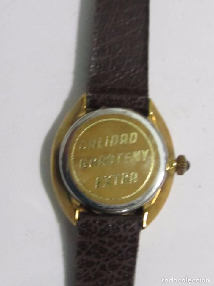 Relojes: RELOJ GRASTENY CUARZO CHAPADO EN ORO - Foto 3