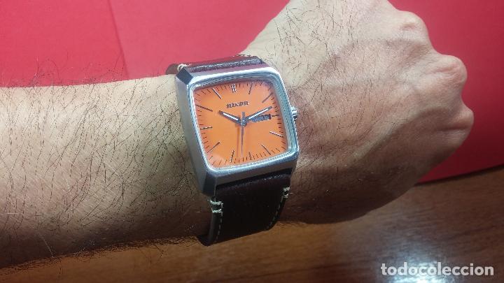 Relojes: Reloj vintage NIXON de caballero, con preciosa esfera naranja, muy cuidado - Foto 19 - 107241015