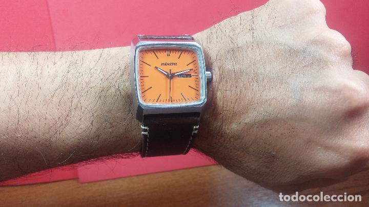 Relojes: Reloj vintage NIXON de caballero, con preciosa esfera naranja, muy cuidado - Foto 20 - 107241015