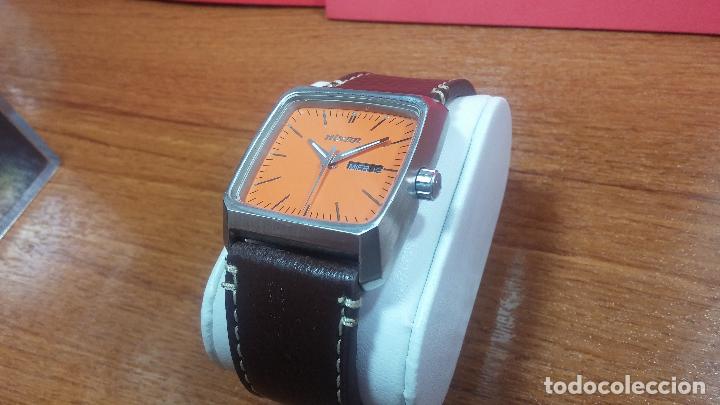 Relojes: Reloj vintage NIXON de caballero, con preciosa esfera naranja, muy cuidado - Foto 35 - 107241015