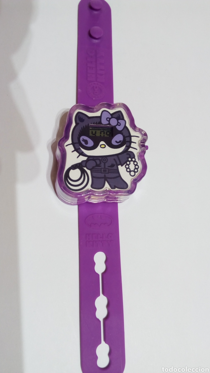 Relojes: Reloj de Hello Kitty color morado. Dc comics. - Foto 1