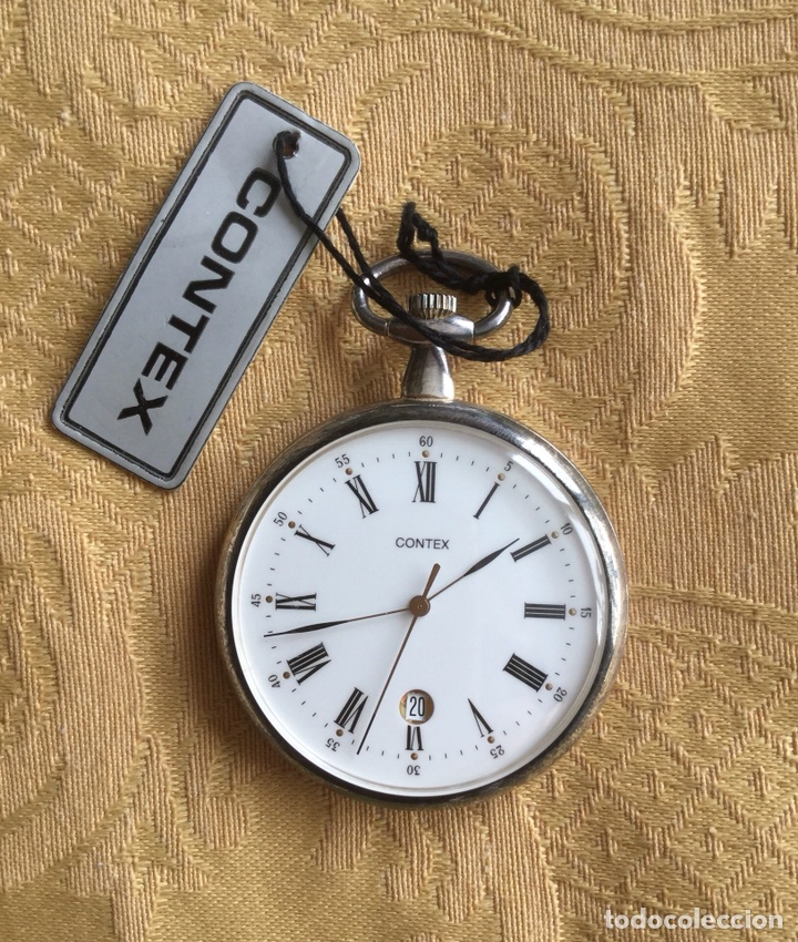 Relojes: RELOJ DE BOLSILLO DE PLATA CONTEX - Foto 4