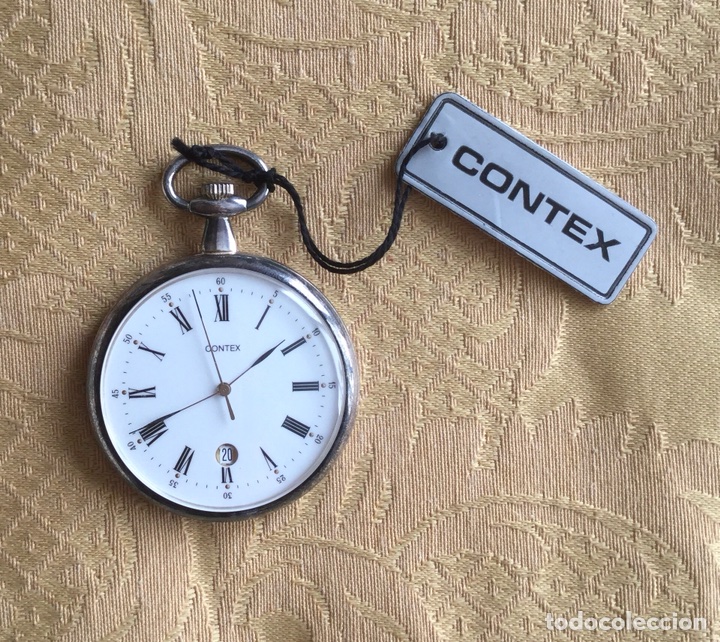 Relojes: RELOJ DE BOLSILLO DE PLATA CONTEX - Foto 7