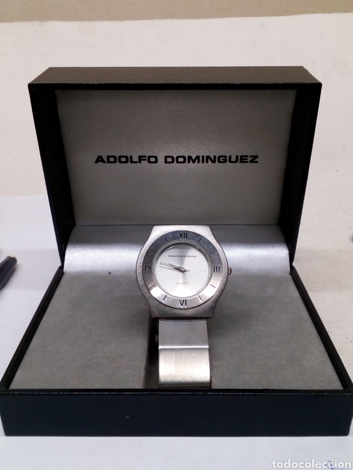 Relojes: Reloj Adolfo Domingez Quartz en su estuche - Foto 4