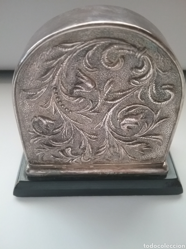 Relojes: Reloj de sobremesa en plata de ley 925. Funciona. - Foto 4